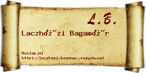 Laczházi Bagamér névjegykártya